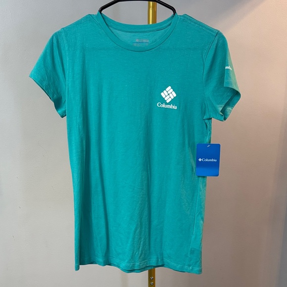 Columbia Tops - Columbia Women's Aqua Short Sleeve Tee NWT S